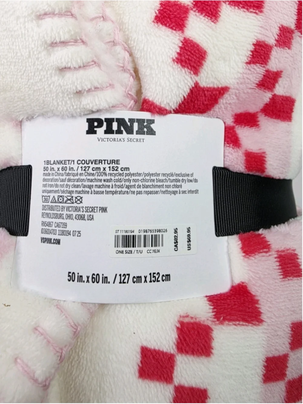 VS PINK BLACK FRIDAY 2025 PLUSH BLANKET COZY SHERPA